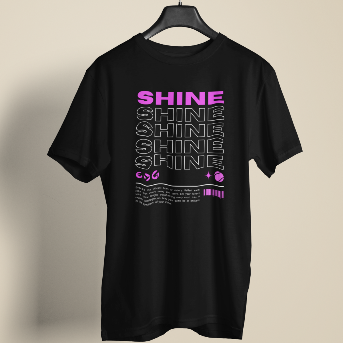 Spectrum Shine Tee: Embrace the Radiant Hues of Tennis Victory