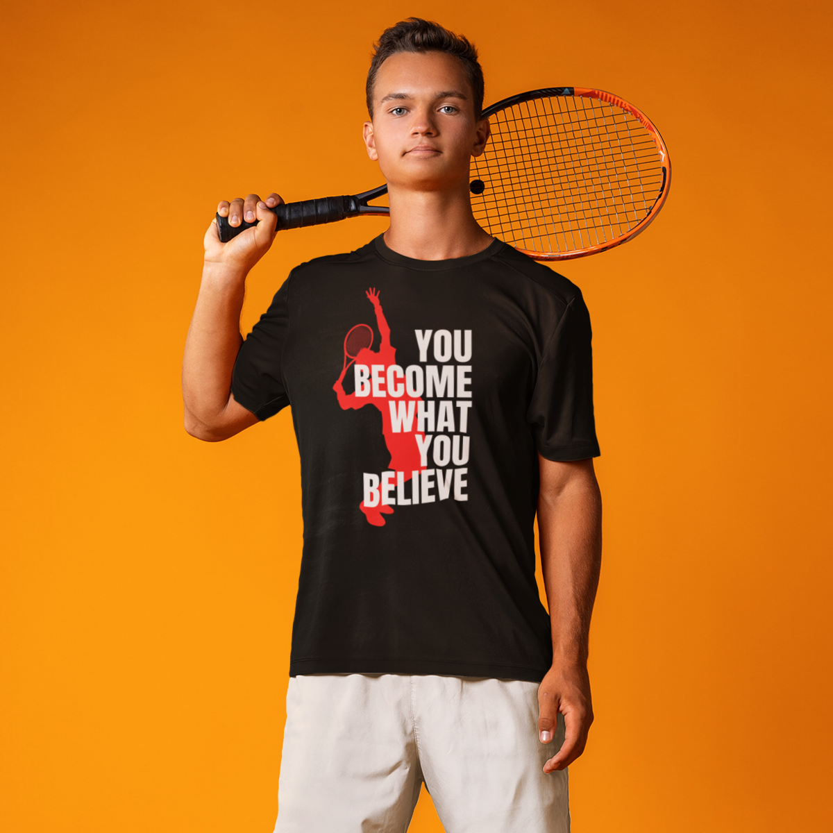 Manifest Serve Tee: Believe in Your Tennis Potential