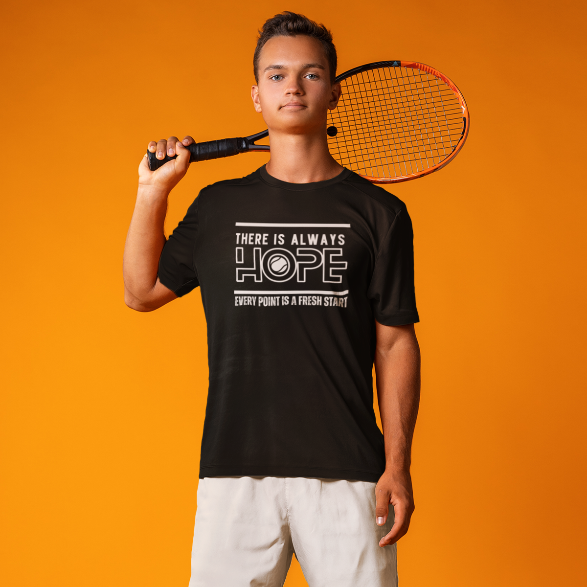 Confidence Court Tee: Trust Your Tennis Journey