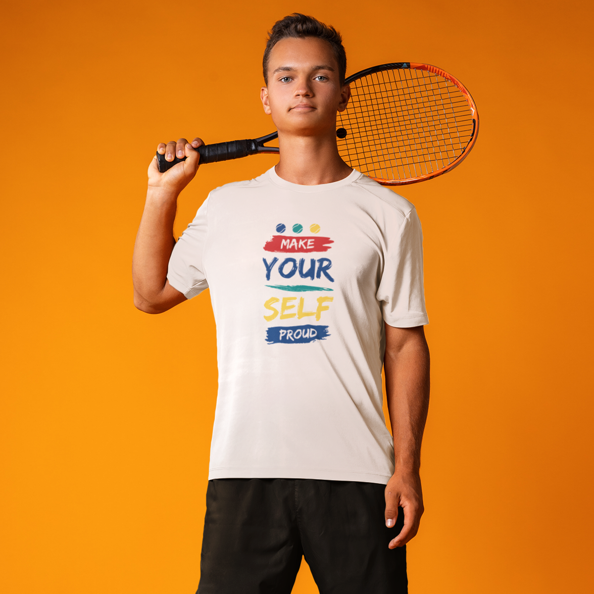 Court Confidence Tee: Play with Pride and Passion