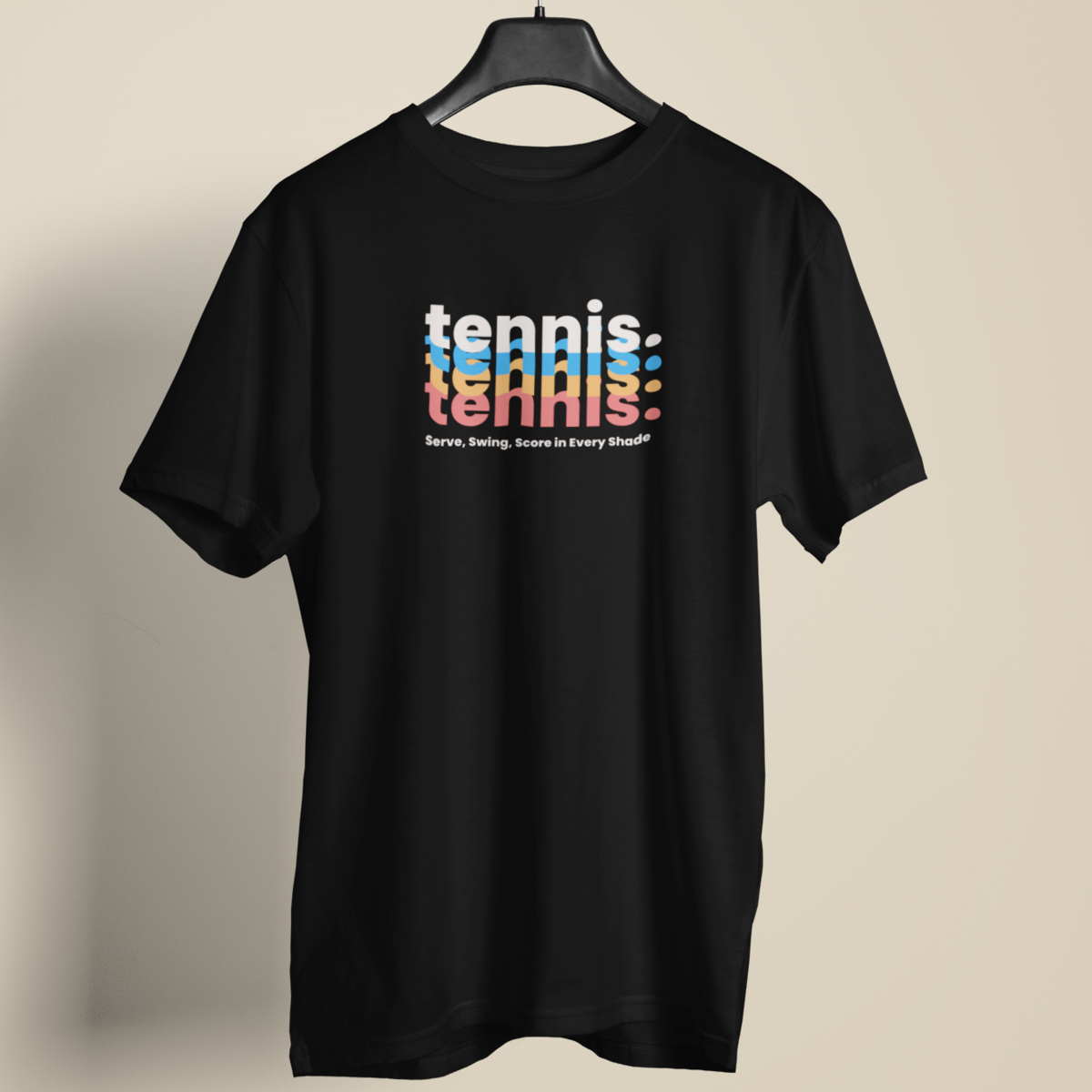 Colorful Courtside Tee: Tennis in Vibrant Shades
