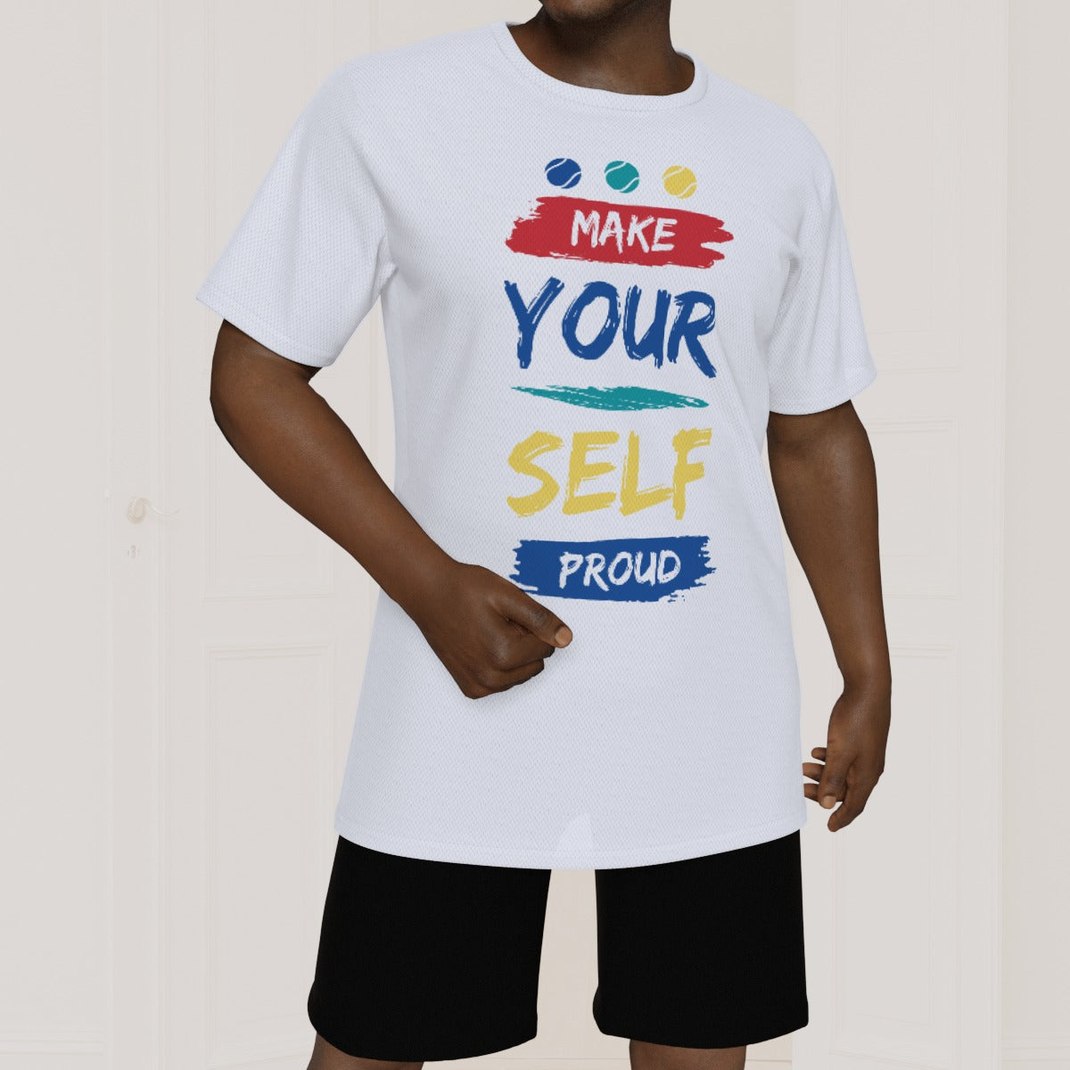 Court Confidence Tee: Play with Pride and Passion