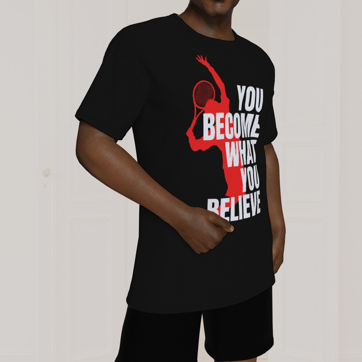 Manifest Serve Tee: Believe in Your Tennis Potential
