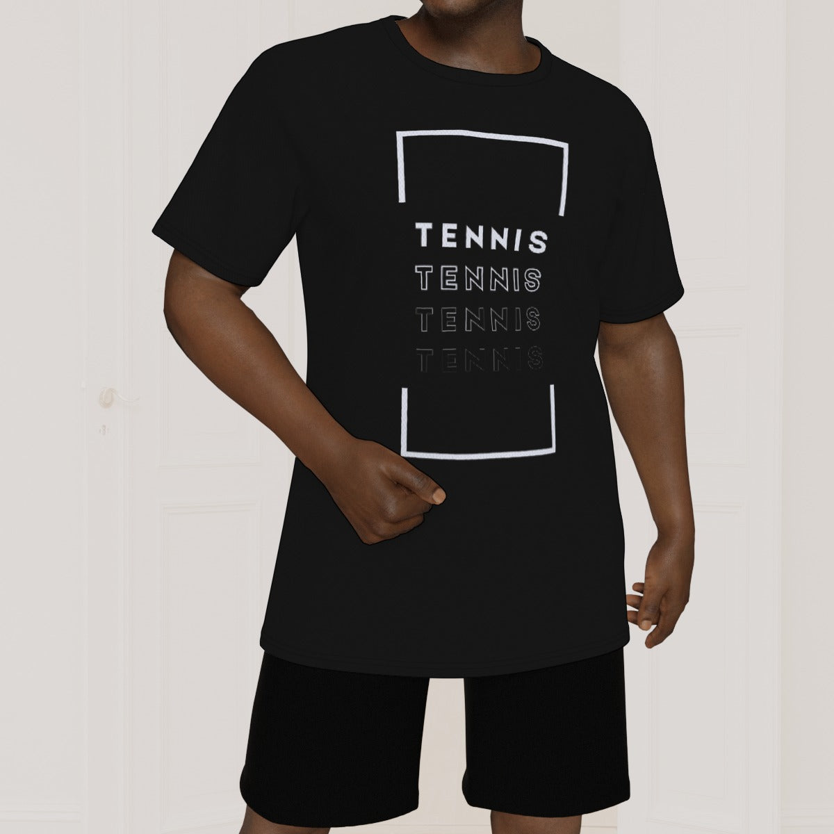 Spectrum Serve Tee: Tennis in Gradient Shades